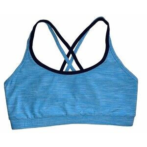 Four laps Vitality Sports Bra River Blue Space Dye- Size Small- New With Tags